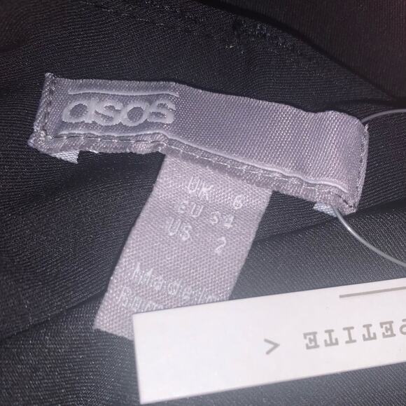 ASOS‎ Petite Smart High Waist Balloon Pants. Black. 2P - Picture 9 of 11